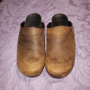 Dansko Clogs Karl Brown Oiled Leather EU 43 US Womens 12/13